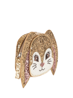 Konges Sløjd Kids' Glitter Bunny Wallet, Gold - view 2, Gold