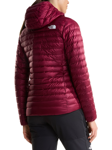 The North Face Bettaforca Lightweight Down Hooded Jacket, Burgundy - view 2, Burgundy