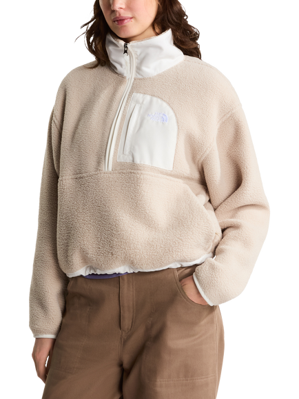 The North Face Yumiori 1/2 Zip Fleece Jacket, Taup-white Dune, Taup-white Dune