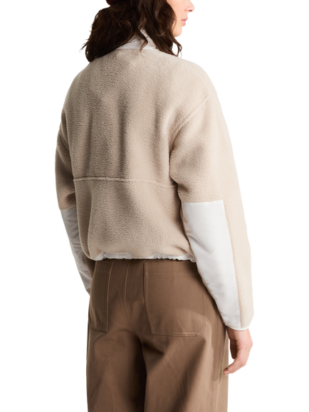 The North Face Yumiori 1/2 Zip Fleece Jacket, Taup-white Dune - view 2, Taup-white Dune