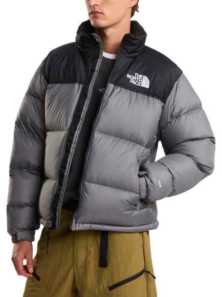 The North Face 1996 Nuptse Jacket, Smk Pearl/Tnf Blk - view 2, Smk Pearl/Tnf Blk