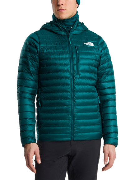 The North Face Bettaforca Lightweight Down Hooded Jacket, Demitas, Demitas/Batbrn