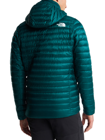 The North Face Bettaforca Lightweight Down Hooded Jacket, Demitas - view 2, Demitas/Batbrn