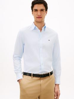 Tommy Hilfiger Flex Dobby Cotton Regular Fit Shirt, Light Blue, Light Blue