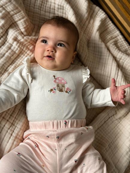 Purebaby Baby Toadstool 3-Piece Set, Pink - view 2, Pink