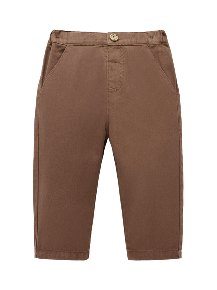 Purebaby Baby Classic Cotton Chinos Oak, Oak