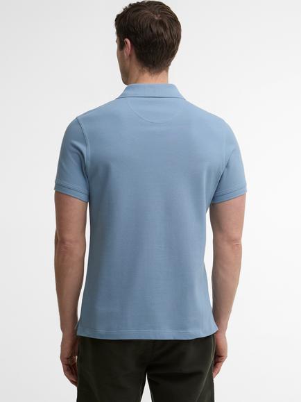 Barbour Tartan Trim Polo Shirt, Tarn Blue - view 2, Tarn Blue