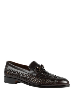 Jones Bootmaker Rylee Leather Loafers - view 2, Dark Brown
