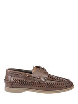 Jones Bootmaker Percey Leather Moccasins, Brown
