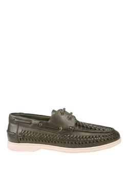 Jones Bootmaker Percey Leather Moccasins, Khaki, Khaki