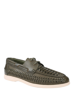 Jones Bootmaker Percey Leather Moccasins, Khaki - view 2, Khaki