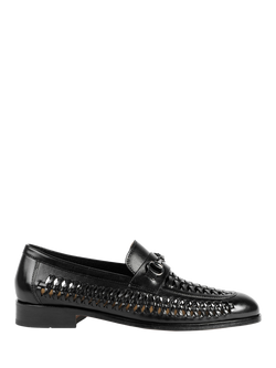 Jones Bootmaker Rylee Leather Loafers, Black