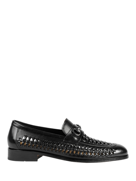 Jones Bootmaker Rylee Leather Loafers, Black