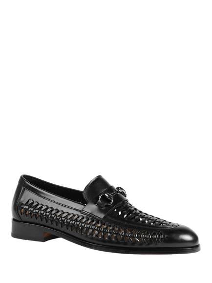 Jones Bootmaker Rylee Leather Loafers - view 2, Black