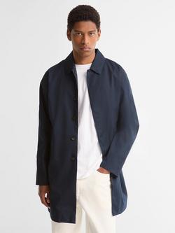 Barbour Lorden Longline Waterproof Mac, Navy, Navy