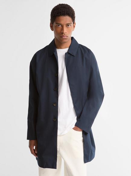 Barbour Lorden Longline Waterproof Mac, Navy, Navy