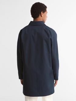 Barbour Lorden Longline Waterproof Mac, Navy - view 2, Navy