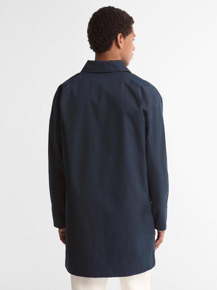 Barbour Lorden Longline Waterproof Mac, Navy - view 2, Navy