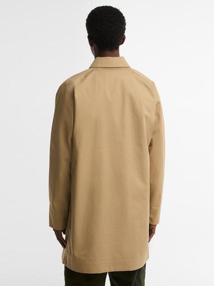 Barbour Lorden Longline Waterproof Mac, Beige - view 2, Beige