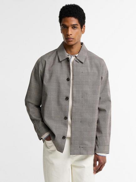 Barbour Lorden Modern Short Showerproof Mac, Prince Of Wales, Prince Of Wales