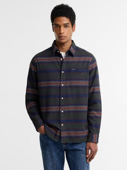 Barbour Stripe Cotton Shirt, Classic Tartan, Classic Tartan