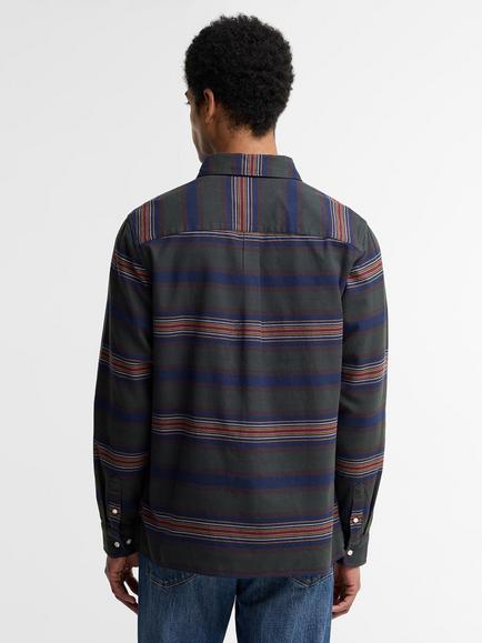 Barbour Stripe Cotton Shirt, Classic Tartan - view 2, Classic Tartan