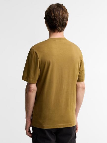 Barbour International Logo Crew Neck Cotton T-Shirt, Fir Green - view 2, Fir Green