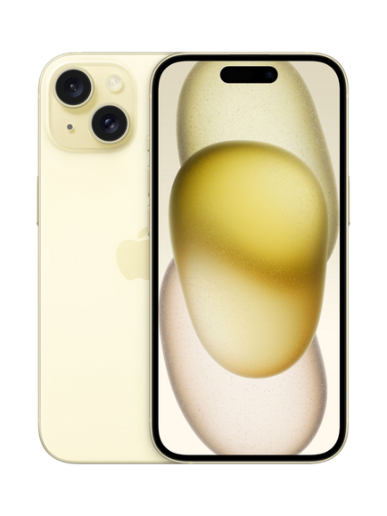 REFURBISHED Apple iPhone 15, iOS, 6.1", 5G, SIM Free, 128GB, Excellent, Yellow