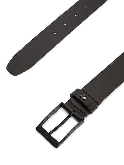 Tommy Hilfiger Layton Leather Belt, Dark Brown - view 2, Dark Brown