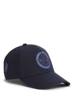 Tommy Hilfiger Logo Patch Cotton Baseball Cap, Navy Blue, Navy Blue