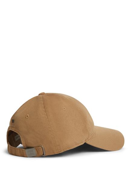 Tommy Hilfiger Flag Embroidery Cotton Baseball Cap, Light Brown - view 2, Light Brown