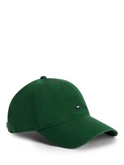 Tommy Hilfiger Flag Embroidery Cotton Baseball Cap, Green, Green