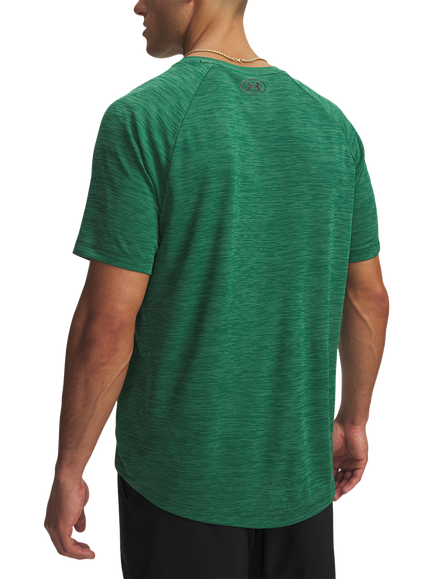 Under Armour UA Tech Textured T-Shirt, Campus Ivy/Black - view 2, Campus Ivy / / Black