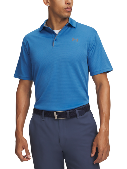 Under Armour Tech Polo Shirt, Blue, Aegean Blue / / Grap
