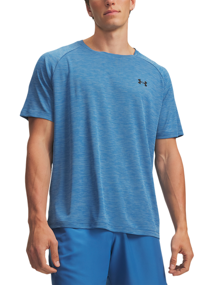 Under Armour Tech Text Training Top, Blue, Aegean Blue / / Blac