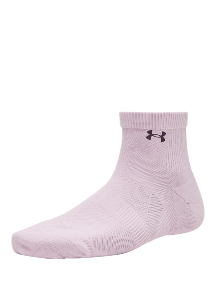 Under Armour Vanish Quarter Socks, Pack of 3, Pink - view 2, Mauve Pink / Titaniu