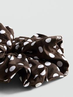 Mango Polka Dot Scrunchie - view 2, Chocolate