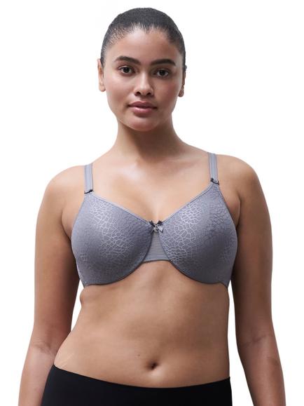 Chantelle C Magnifique Seamless Underwired Minimiser Bra, Smokey Grey