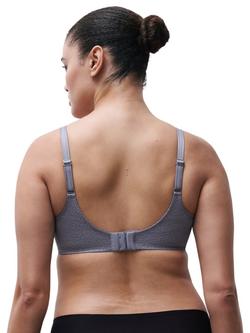 Chantelle C Magnifique Seamless Underwired Minimiser Bra - view 2, Smokey Grey
