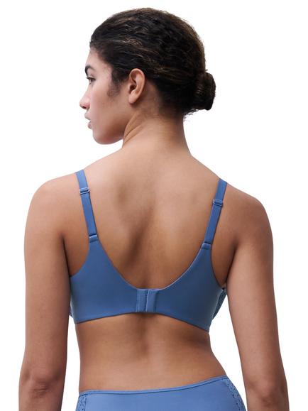 Chantelle Norah Comfort Underwired Bra - view 2, Ocean Blue