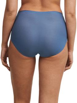 Chantelle Soft Stretch High Waist Knickers - view 2, Ocean Blue