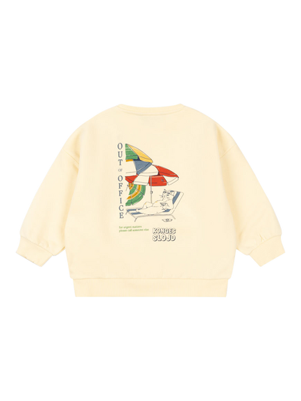 Konges Sløjd Kids' Lou Cotton Sweatshirt, Rutabaga - view 2, Rutabaga