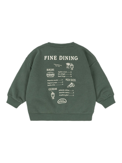 Konges Sløjd Kids' Lou Cotton Blend Sweatshirt, Cilantro - view 2, Cilantro