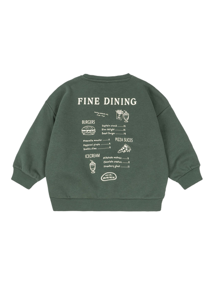 Konges Sløjd Kids' Lou Cotton Blend Sweatshirt, Cilantro - view 2, Cilantro