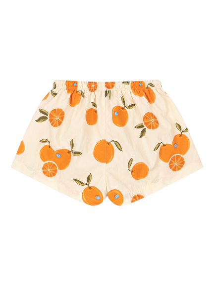 Konges Sløjd Kids' Pomio Drawstring Swim Shorts, Arancia Blu - view 2, Arancia Blu