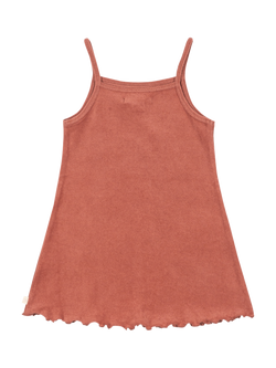 Konges Sløjd Kids' Itty Cotton Cherry Dress, Canyon Rose - view 2, Canyon Rose