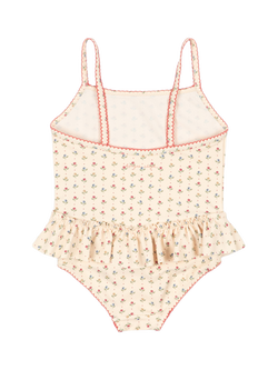 Konges Sløjd Kids' Gina Frill Swimsuit, Tuli Coeur - view 2, Tuli Coeur