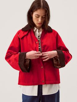 Monsoon Riley Barn Jacket, Red, Red
