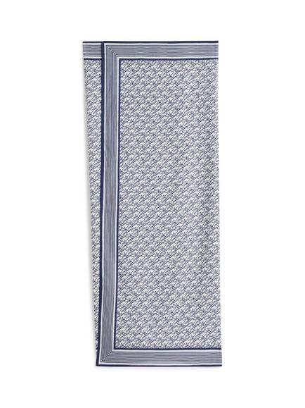 Tommy Hilfiger Script Logo Pareo Cover Up, Blue/Multi, Blue/Multi
