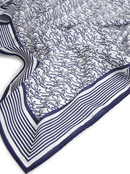 Tommy Hilfiger Script Logo Pareo Cover Up, Blue/Multi - view 2, Blue/Multi